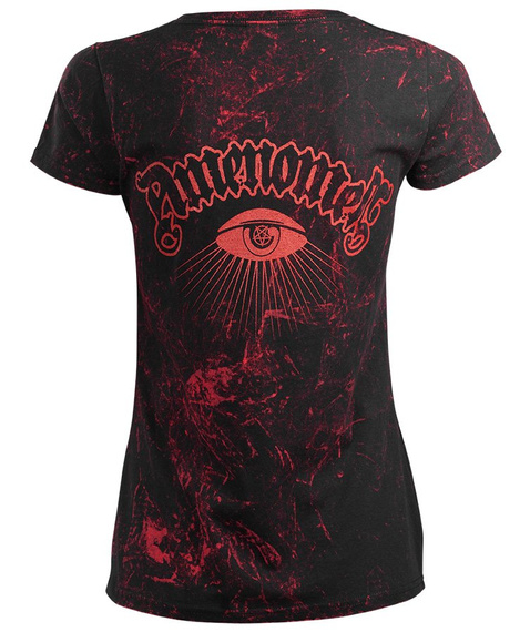 bluzka damska AMENOMEN - PENTAGRAM (OMEN096DA ALLPRINT RED)
