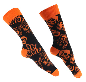 skarpetki ROB ZOMBIE - SKULL FACE ORANGE