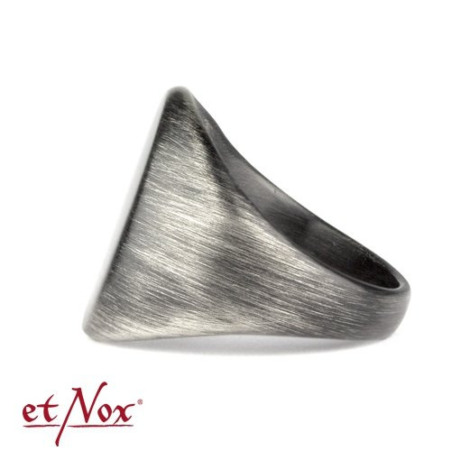 pierścień GUN METAL SIGNET