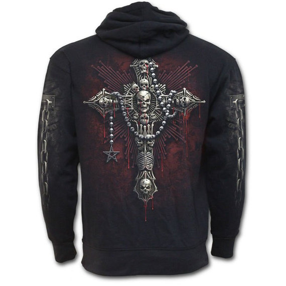 bluza DEATH BONES, kangurka z kapturem