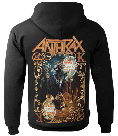 bluza ANTHRAX - EVIL TWIN, kangurka z kapturem