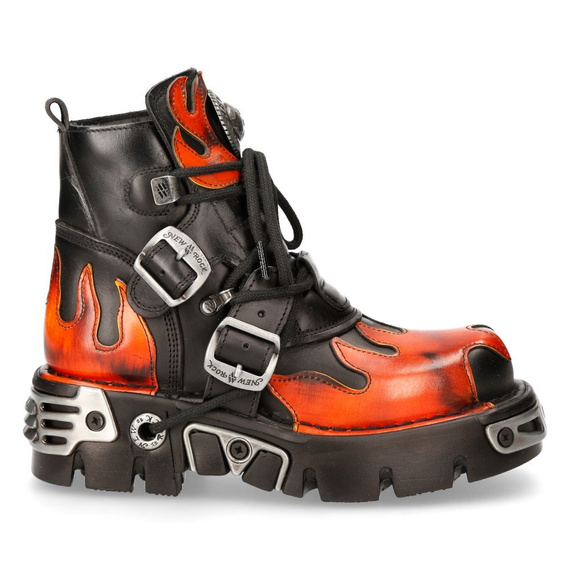 buty NEW ROCK ITALI NEGRO, PULIK FUEGO, REACTOR NEGRO TOBERAS ORIFIC  M.288 S1